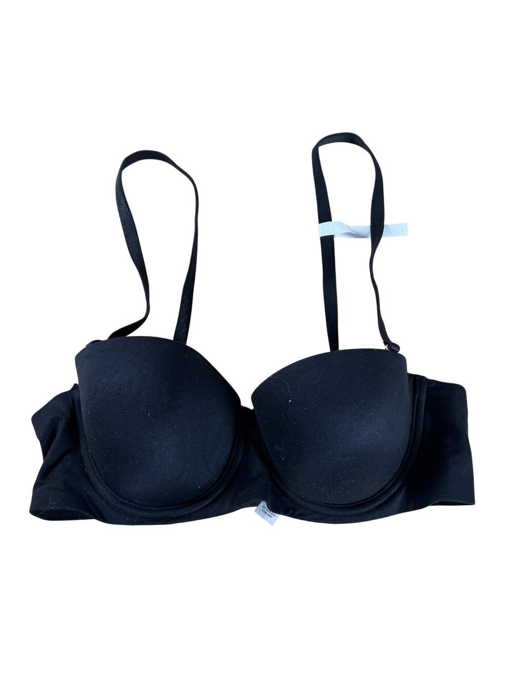 Aerie Bra Womens 32B Black T-Shirt Molded Padded Underwired Seamless Adjustable